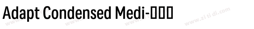 Adapt Condensed Medi字体转换